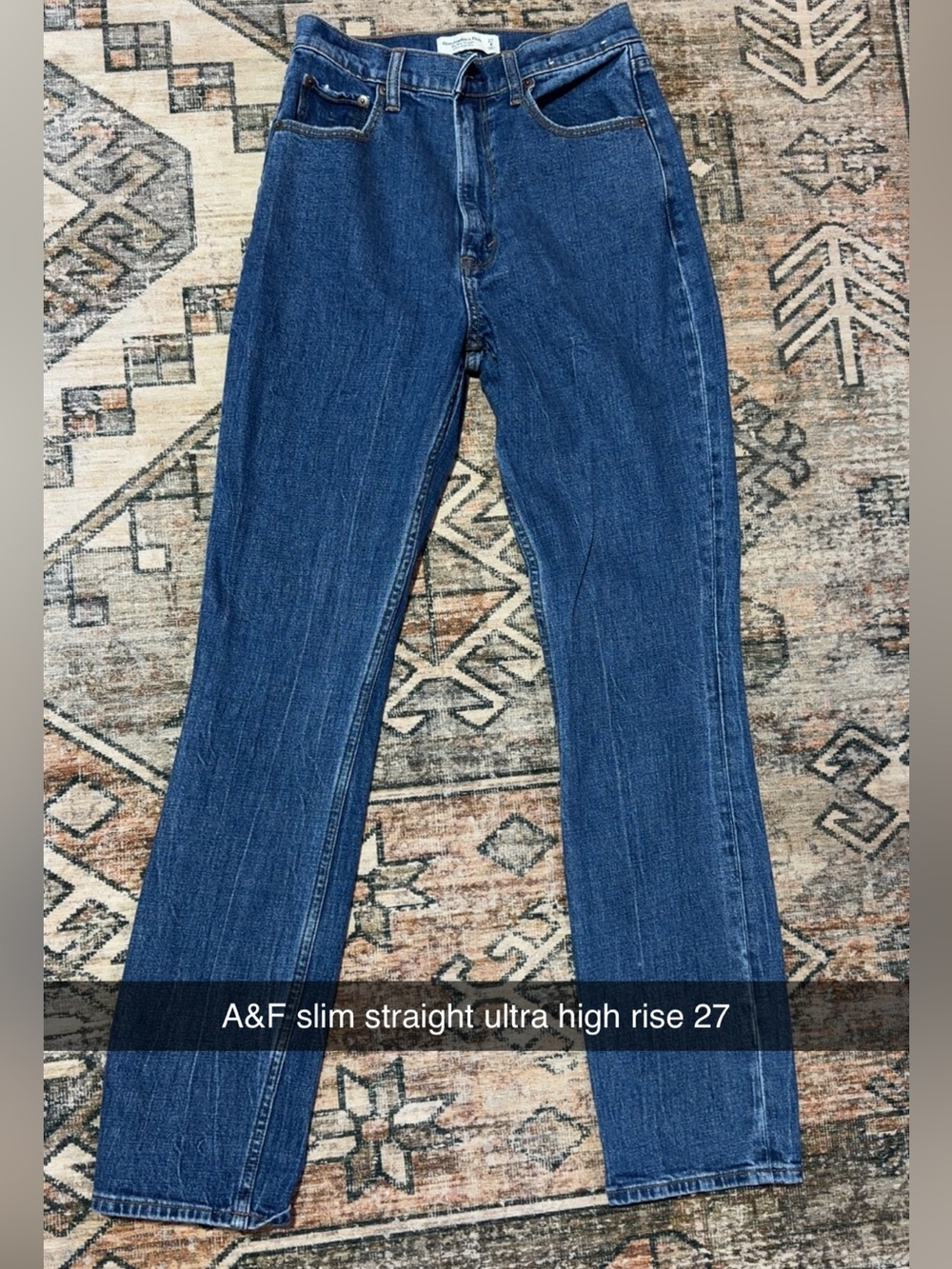 Abercrombie & Fitch Classic Straight Leg Jeans - Blue